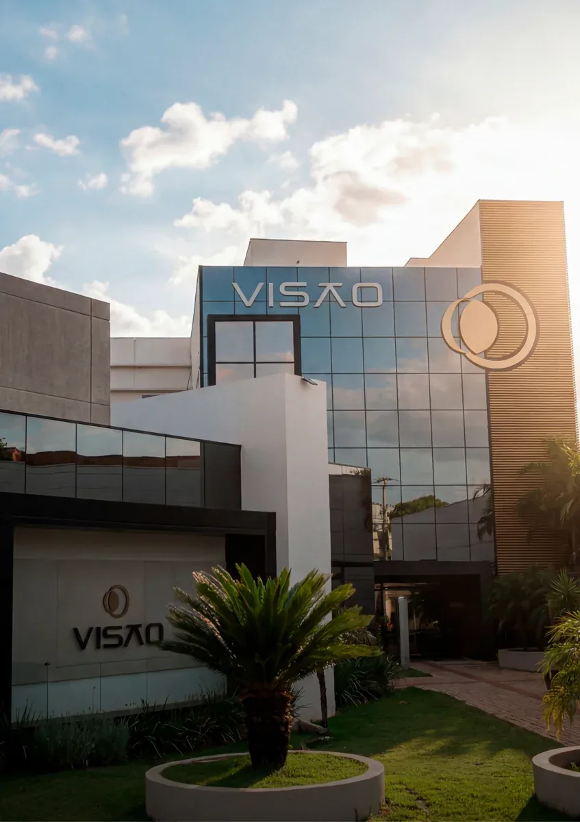 Fachada do Hospital Visão Oftalmologia, em Cuiabá